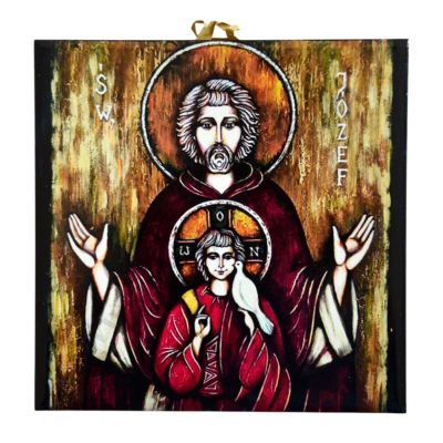 ŚW. JÓZEF - obrazek na ceramice 15 x 15 cm - 57099