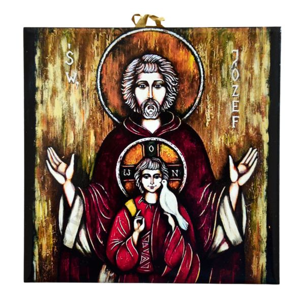 ŚW. JÓZEF - obrazek na ceramice 15 x 15 cm - 57099