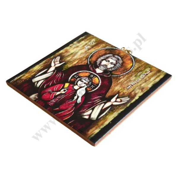 ŚW. JÓZEF - obrazek na ceramice 15 x 15 cm - 57099