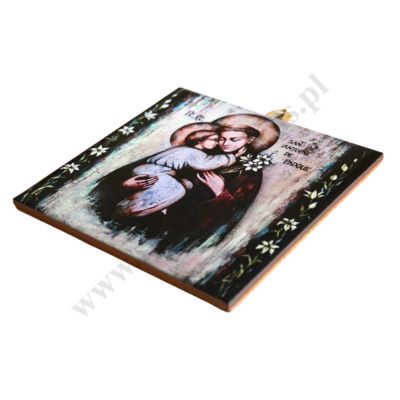 ŚWIĘTY ANTONI - obrazek na ceramice 15 x 15 cm - 58001