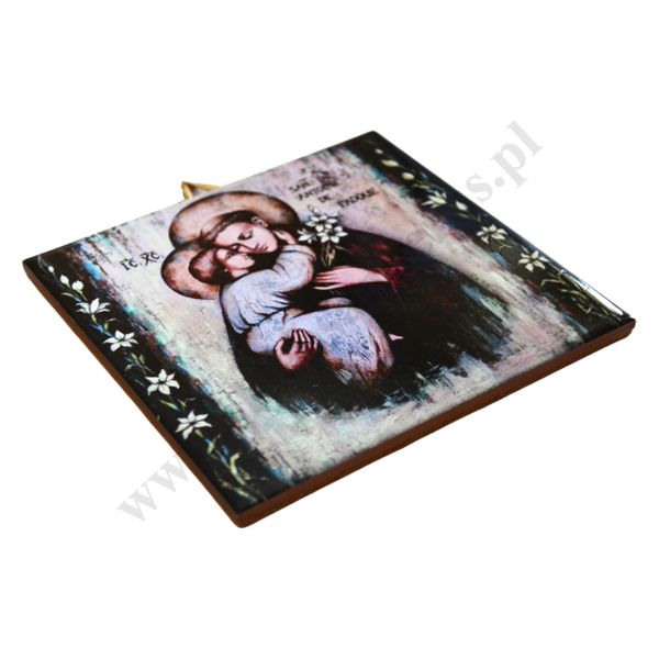 ŚWIĘTY ANTONI - obrazek na ceramice 15 x 15 cm - 58001