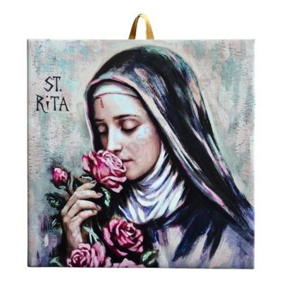 ŚWIĘTA RITA - obrazek na ceramice 15 x 15 cm - 58007
