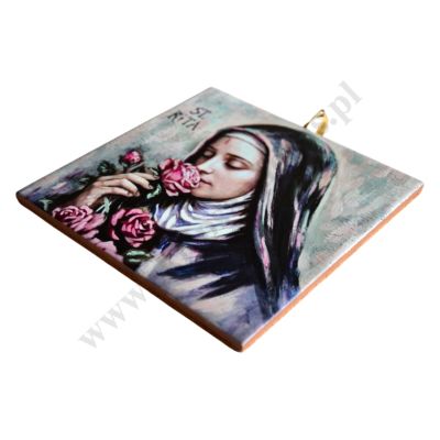 ŚWIĘTA RITA - obrazek na ceramice 15 x 15 cm - 58007