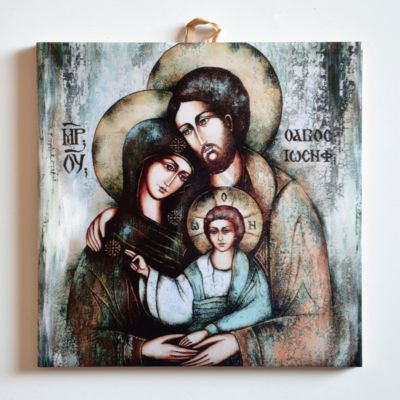 ŚWIĘTA RODZINA - obrazek na ceramice 15 x 15 cm - 58955