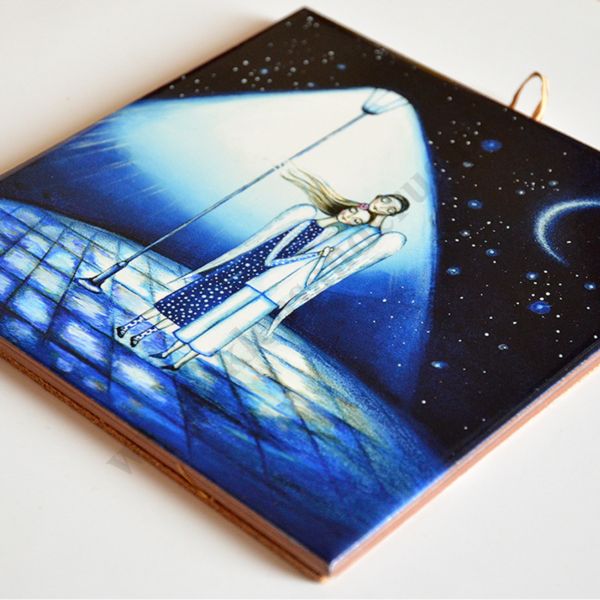 LATARENKA - obrazek na ceramice 15 x 15 cm - 58961