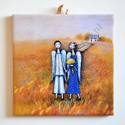 ŻYCIE TO PODRÓŻ - obrazek na ceramice 15 x 15 cm - 58963