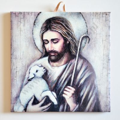 DOBRY PASTERZ - obrazek na ceramice 15 x 15 cm - 58970