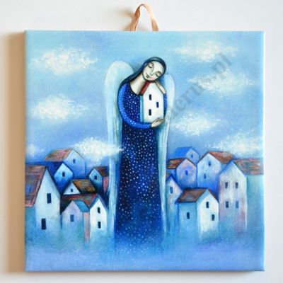 DOM - obrazek na ceramice 15 x 15 cm - 58984