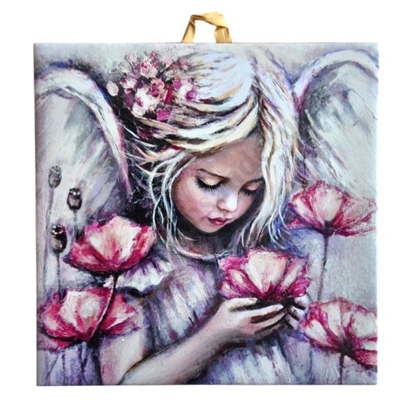 JAK KWIAT - obrazek na ceramice 15 x 15 cm - 45743