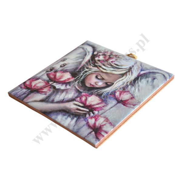 JAK KWIAT - obrazek na ceramice 15 x 15 cm - 45743