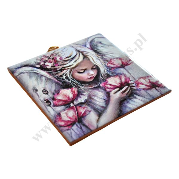 JAK KWIAT - obrazek na ceramice 15 x 15 cm - 45743