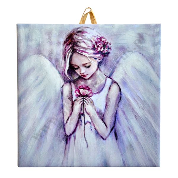 W MIŁOŚCI - obrazek na ceramice 15 x 15 cm - 45738