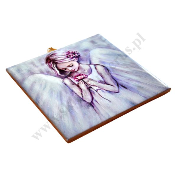 W MIŁOŚCI - obrazek na ceramice 15 x 15 cm - 45738