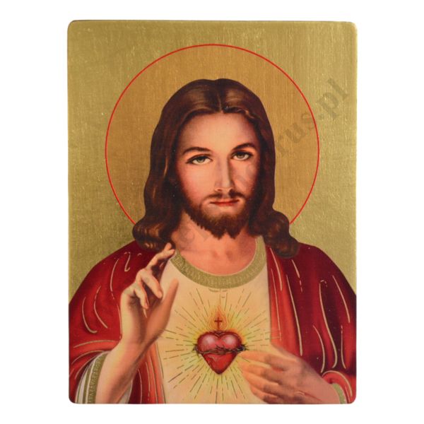 SERCE PANA JEZUSA - ikona 12 x 16 cm - 3302-B