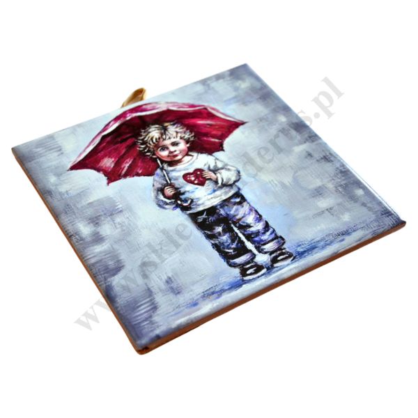 DZIĘKUJĘ - obrazek na ceramice 15 x 15 cm - 45734