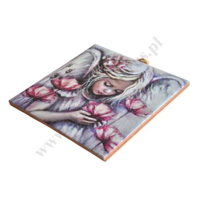 JAK KWIAT - obrazek na ceramice 15 x 15 cm - 45743