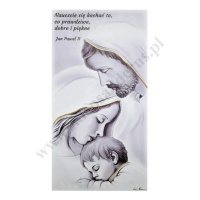 ŚWIĘTA RODZINA - obrazek 12 x 24 cm - ES051912181DPL