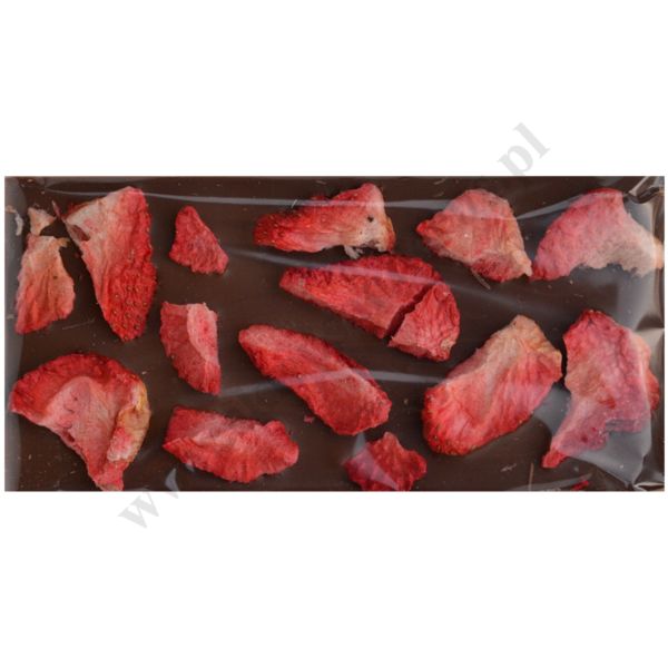 CZEKOLADA DOBRYCH ŻYCZEŃ - mleczna z truskawkami - 56194