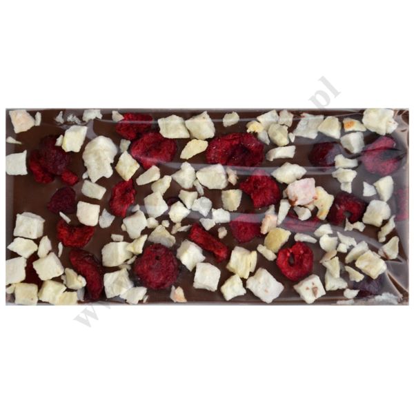 CZEKOLADA RADOŚCI - mleczna z wiśniami i jabłkiem - 56195