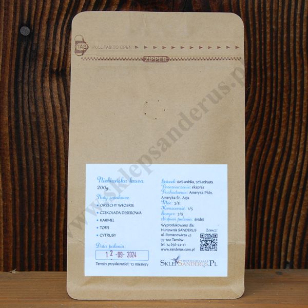 NIEBIAŃSKA KAWA - kawa ziarnista - 200g - 59061