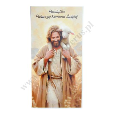 PAMIĄTKA PIERWSZEJ KOMUNII ŚWIĘTEJ - obrazek 12 x 24 cm - CU113/3