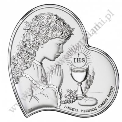 PAMIĄTKA I KOMUNII ŚWIĘTEJ - OBRAZEK SREBRNY - DS03/2XA