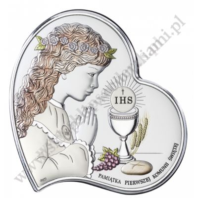 PAMIĄTKA I KOMUNII ŚWIĘTEJ - OBRAZEK SREBRNY - DS03/3XCA