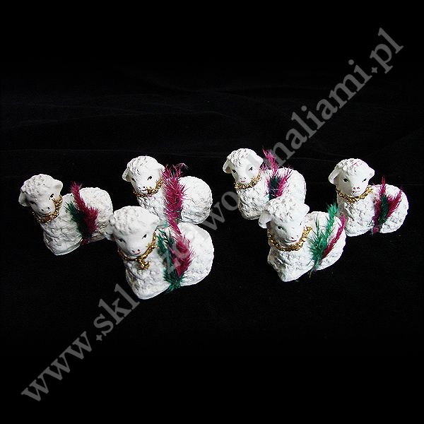 BARANEK WIELKANOCNY LEŻĄCY - wys. 4 cm - BL00