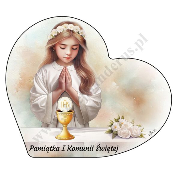 PAMIĄTKA I KOMUNII ŚWIĘTEJ - obrazek format 12 x 11 cm - CU045/1A