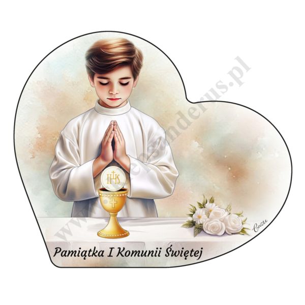 PAMIĄTKA I KOMUNII ŚWIĘTEJ - obrazek format 12 x 11 cm - CU045/10