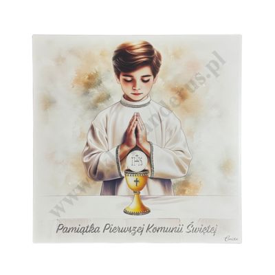PAMIĄTKA I KOMUNII ŚWIĘTEJ - obrazek format 20 x 20 cm - CU151/2O