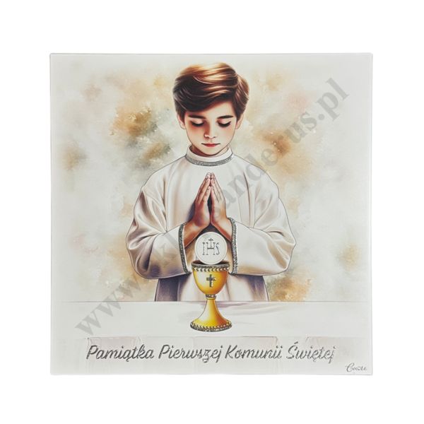 PAMIĄTKA I KOMUNII ŚWIĘTEJ - obrazek format 20 x 20 cm - CU151/2O