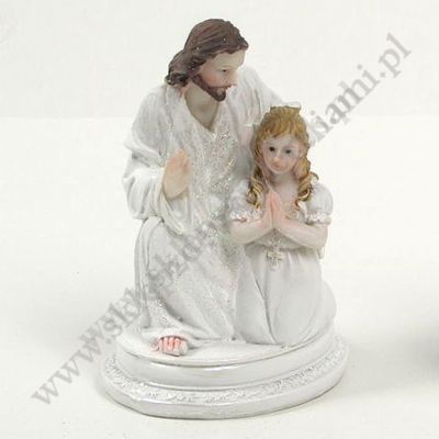 PAN JEZUS I KOMUNIA ŚWIĘTA - wys. 9 cm - A3605