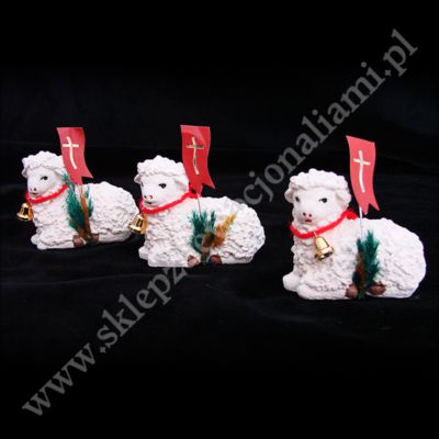 BARANEK WIELKANOCNY LEŻĄCY - wys. 6 cm - BL02