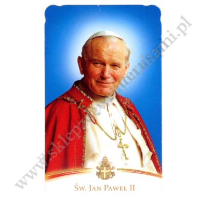 ŚW. JAN PAWEŁ II - obrazek 6.4 x 10.6 cm - paczka 100 szt. - 83159