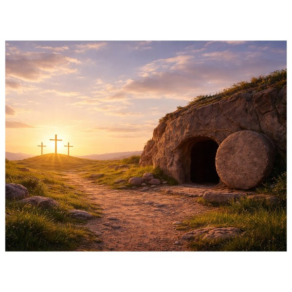 TŁO DO GROBU PAŃSKIEGO - BANER DEKORACYJNY - WZÓR 128