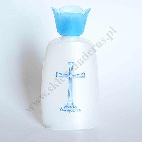 BUTELKA NA WODĘ ŚWIĘCONĄ - wys. 10.7 cm - mix wzorów -  69691