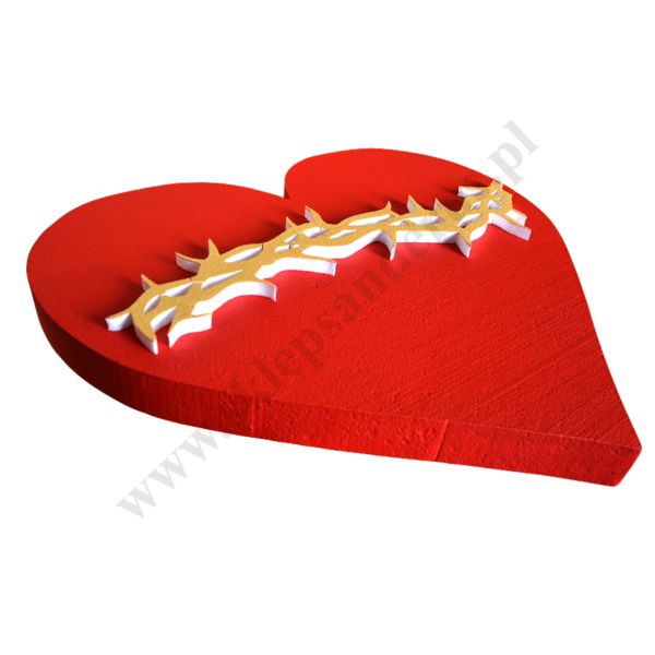 SERCE Z KORONĄ CIERNIOWĄ - wys. 61 cm - 70540