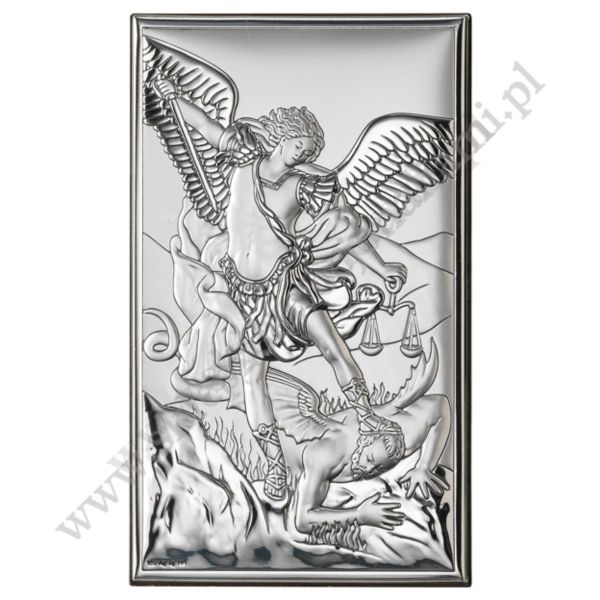 MICHAŁ ARCHANIOŁ - OBRAZEK SREBRNY - 18031/3XL