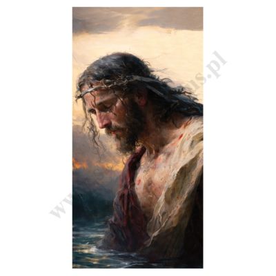 BANER NA WIELKI POST - wzór 176 - 0.95 x 1.84 m - WYPRZEDAŻ!!!