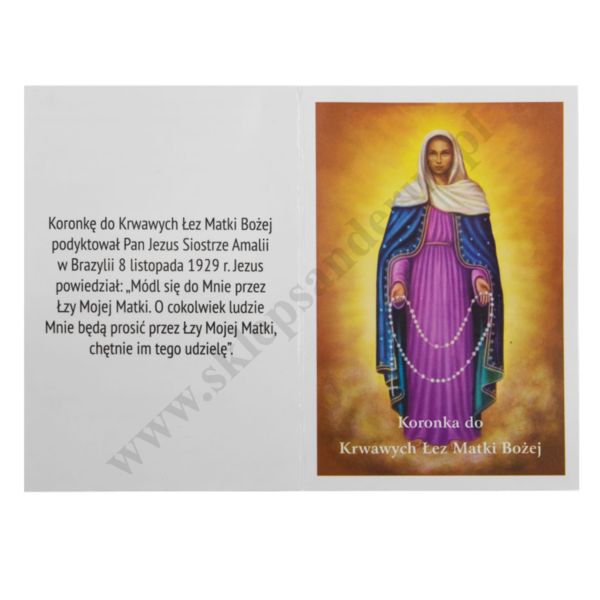 KORONKA DO KRWAWYCH ŁEZ MATKI BOŻEJ - 89743