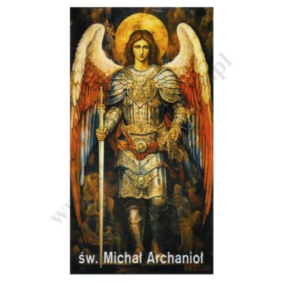 ŚW. MICHAŁ ARCHANIOŁ - obrazek 7 x 13 cm - paczka 25 szt. - 65671