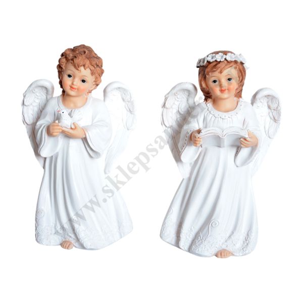 ANIOŁ - wys. 21.5 cm - mix wzorów - 2919