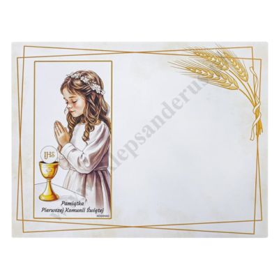 PAMIĄTKA KOMUNIJNA - 20 x 15 cm - IC107K/1A