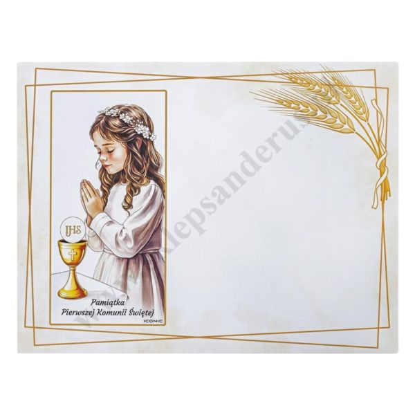 PAMIĄTKA KOMUNIJNA - 20 x 15 cm - IC107K/1A