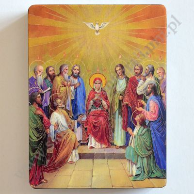 ZESŁANIE DUCHA ŚWIĘTEGO - ikona 12 x 16 cm - 7697
