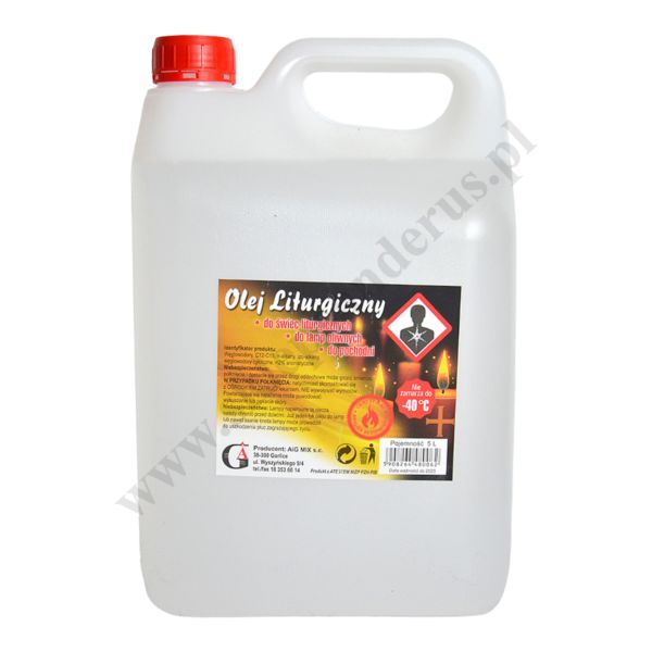 OLEJ PARAFINOWY DO ŚWIEC - 5L - 4120