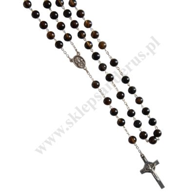 RÓŻANIEC OBSYDIAN ZŁOCISTY - 5855