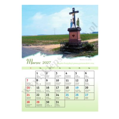 ŚLADAMI WIARY - format A4 - KALENDARZ NA 2027