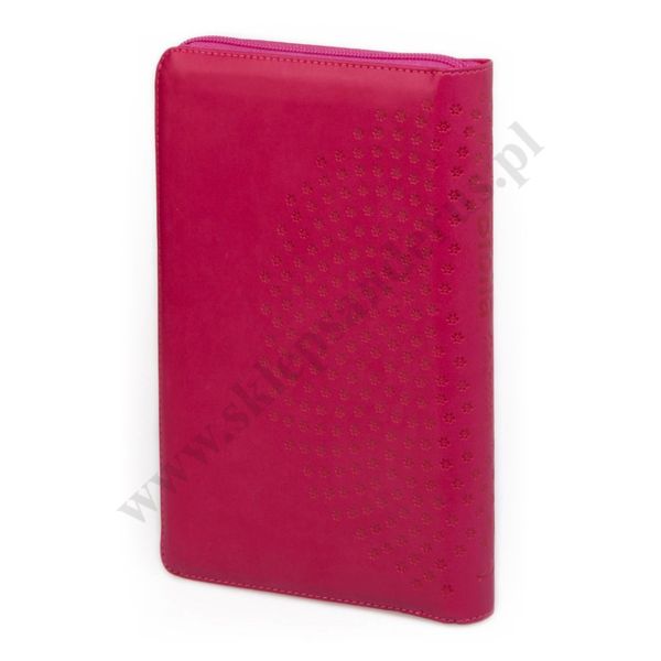 BIBLIA DLA KOBIET - suwak, złocone brzegi kartek, malinowa